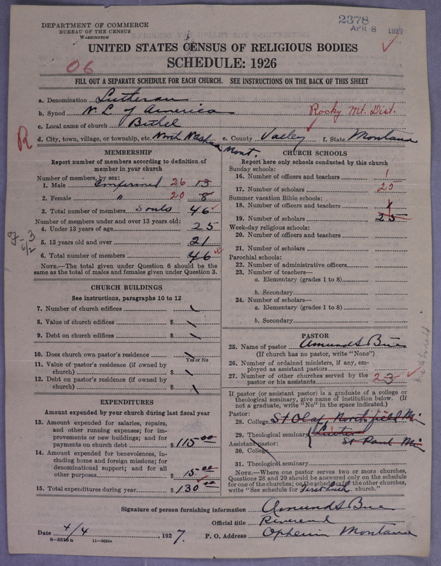Scan of Norwegian Lutheran Church of America: 2378
