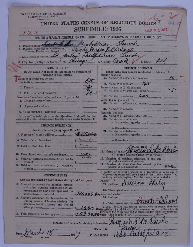 Scan of Presbyterian Church in the United States of America: 3457
