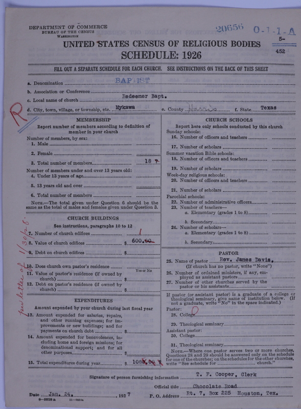 Scan of Negro Baptists: 20656