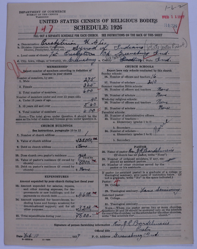 Scan of Presbyterian Church in the United States of America: 3138