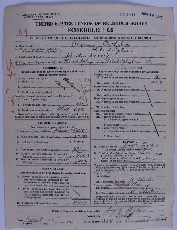 Scan of Roman Catholic Church: 17080