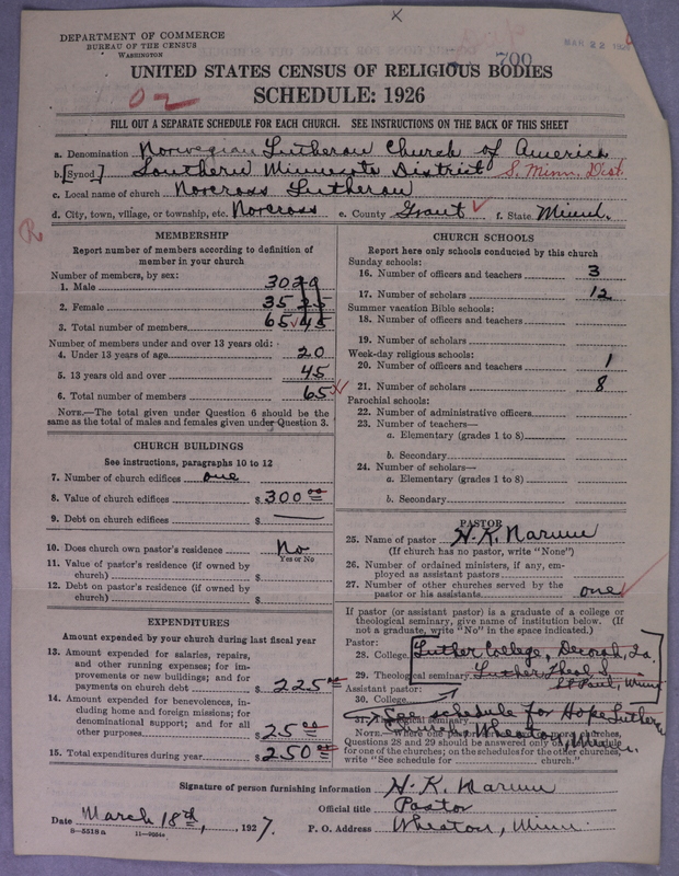 Scan of Norwegian Lutheran Church of America: 700