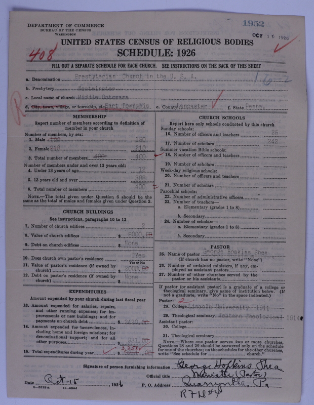 Scan of Presbyterian Church in the United States of America: 1952