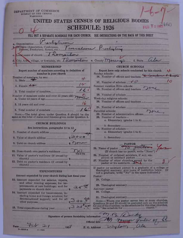 Scan of Presbyterian Church in the United States: 2460