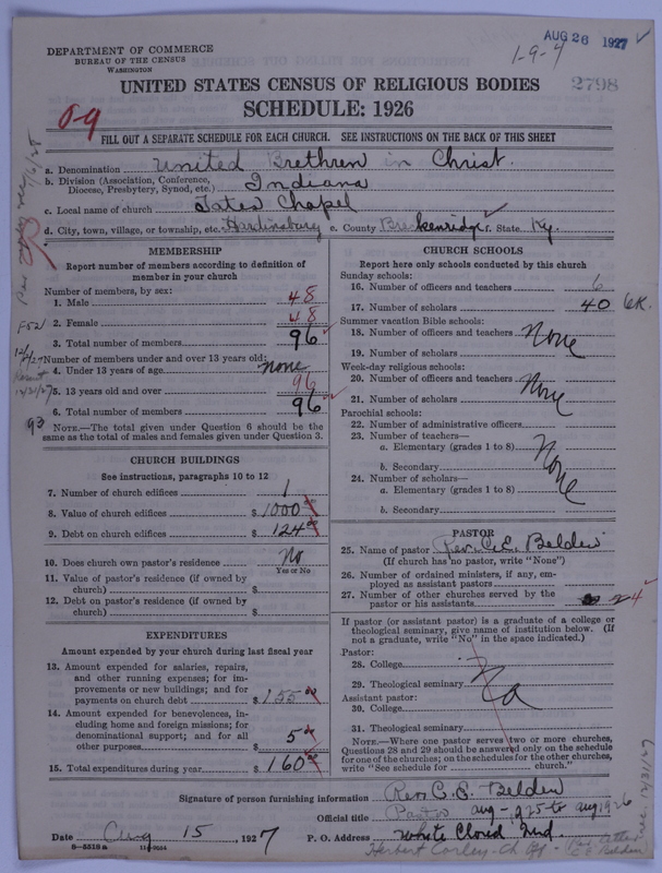 Scan of Church of the United Brethren in Christ: 2798