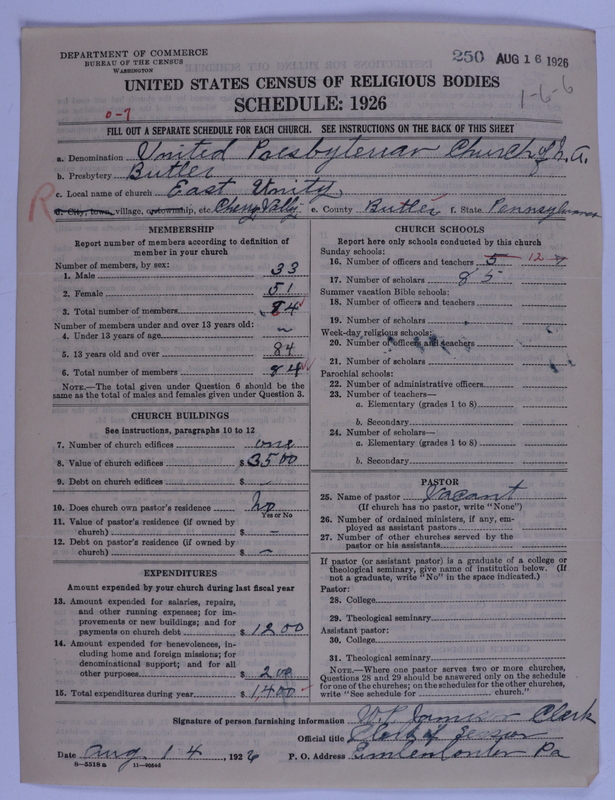 Scan of United Presbyterian Church of North America: 250