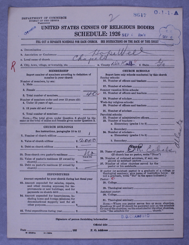 Scan of Negro Baptists: 8647