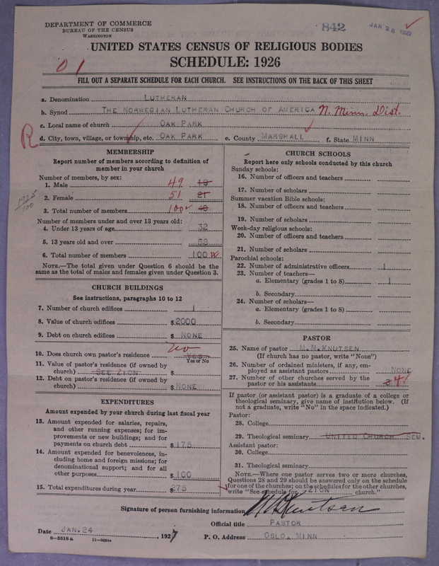 Scan of Norwegian Lutheran Church of America: 842