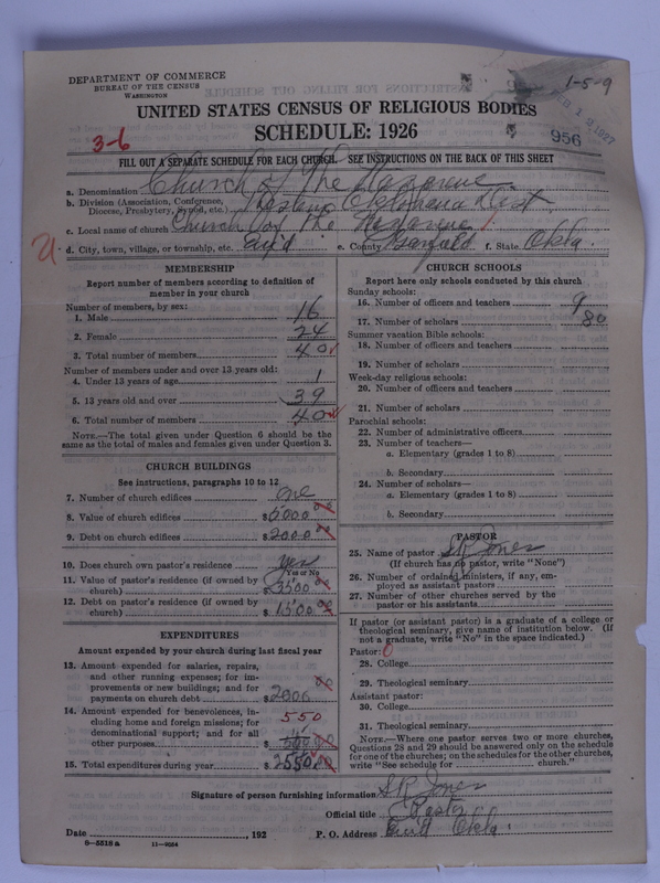 Scan of Church of the Nazarene: 956