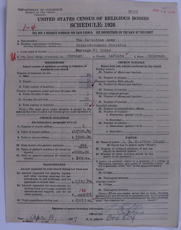 Scan of Salvation Army: 893