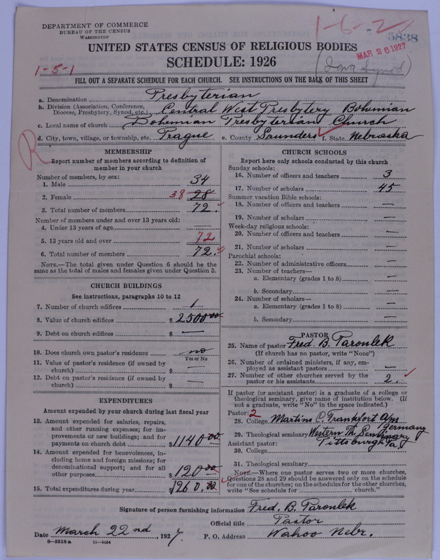 Scan of Presbyterian Church in the United States of America: 5838