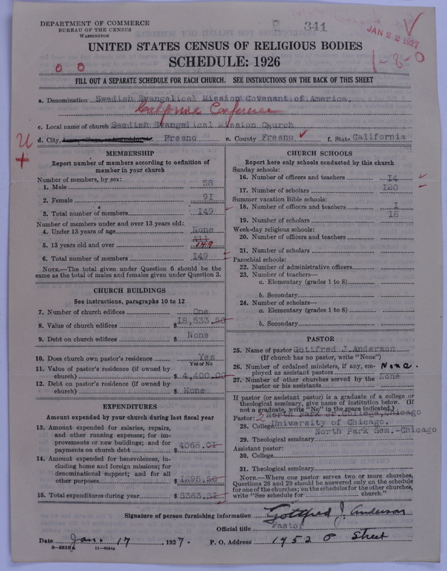 Scan of Swedish Evangelical Mission Covenant of America: 341