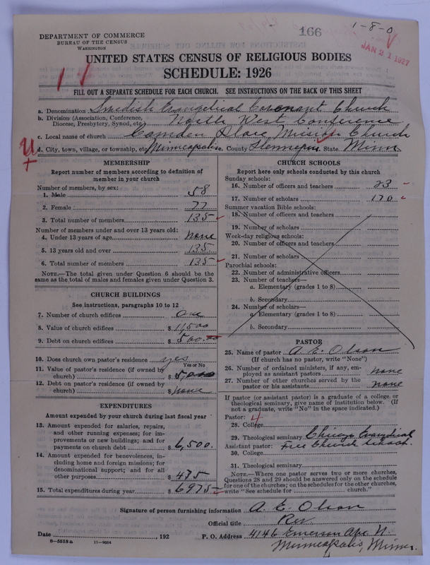 Scan of Swedish Evangelical Mission Covenant of America: 166