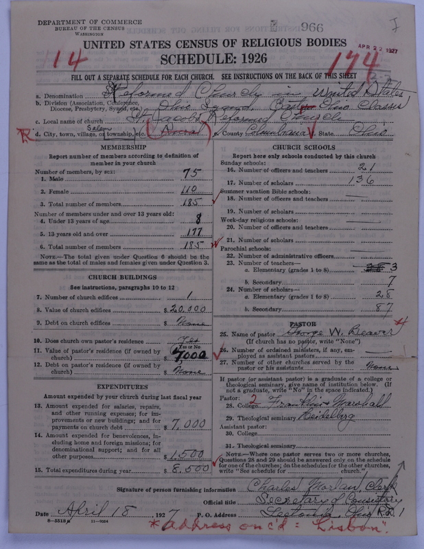 Scan of Reformed Church in the United States: 966