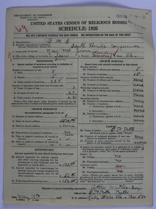 Scan of African Methodist Episcopal Church: 3504