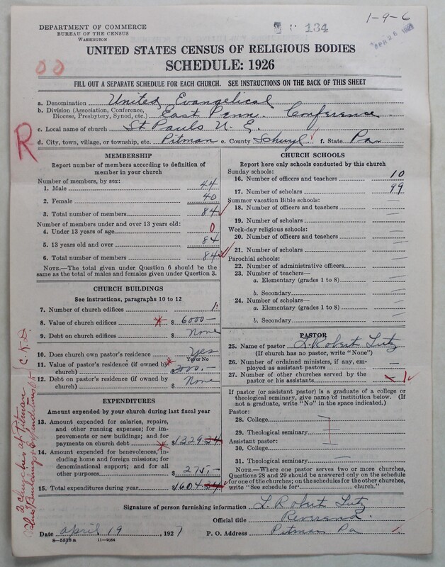 Scan of Evangelical Congregational Church: 134