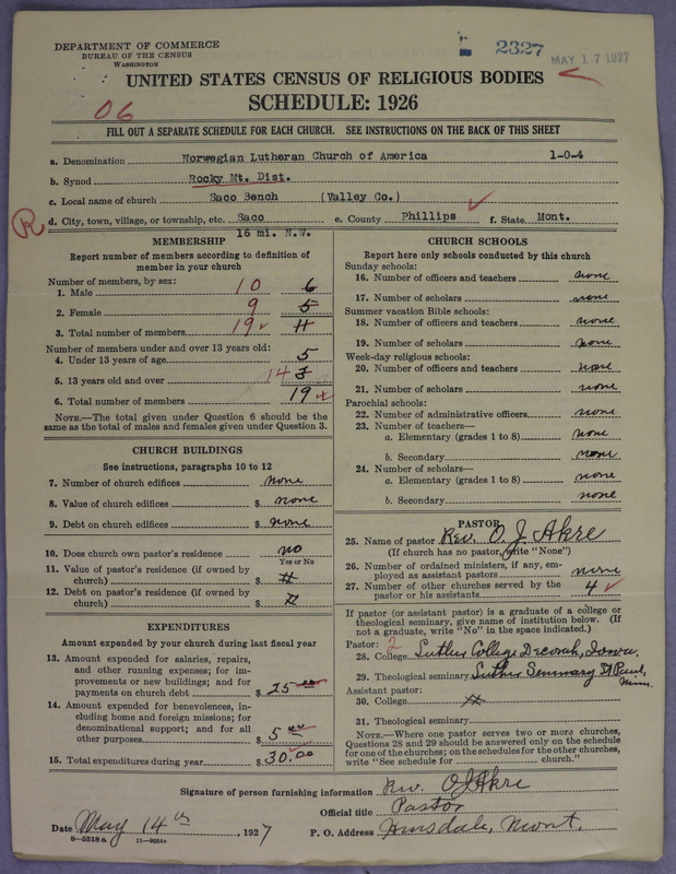 Scan of Norwegian Lutheran Church of America: 2327