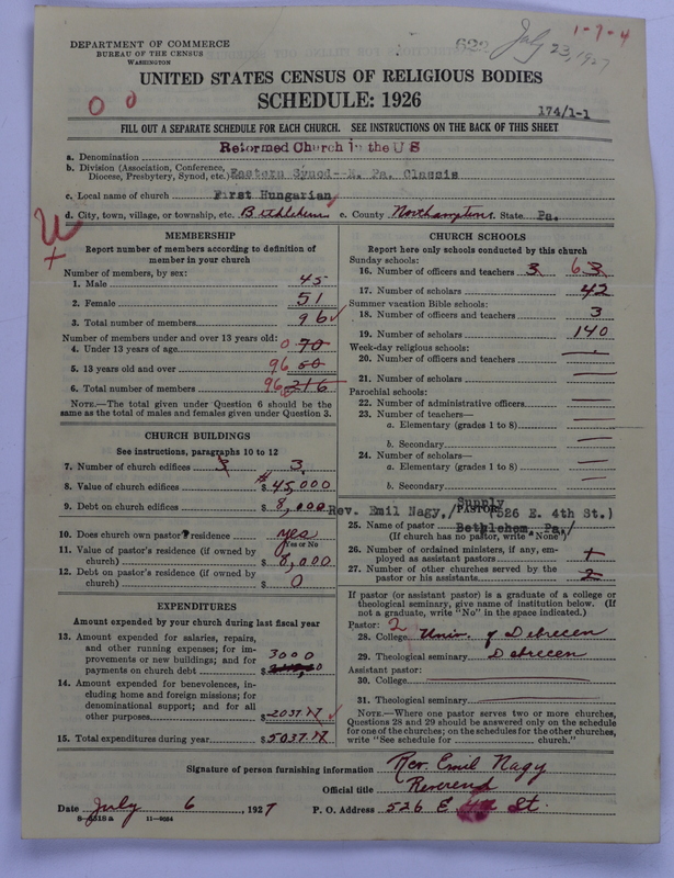 Scan of Reformed Church in the United States: 622