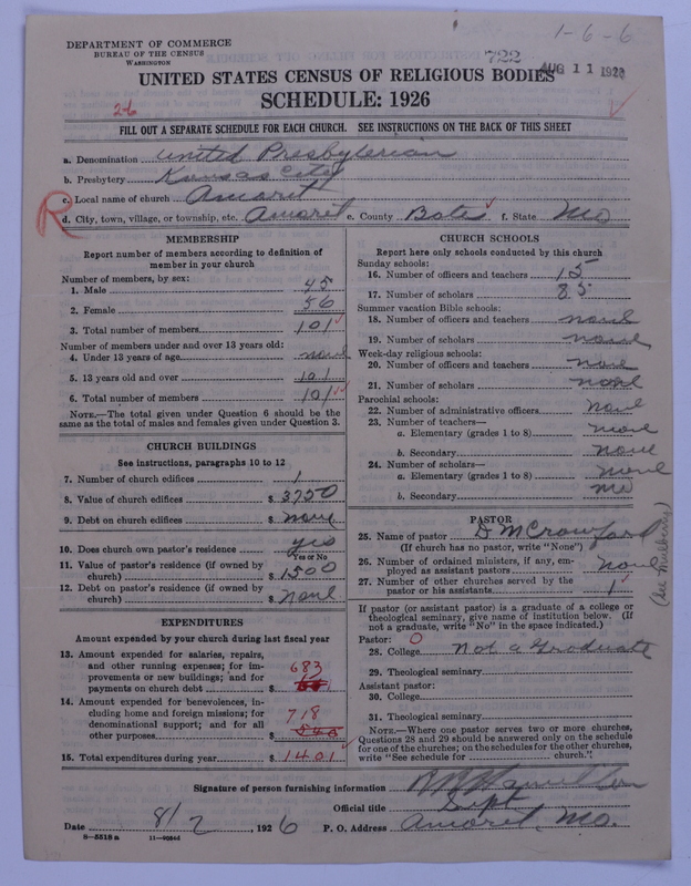 Scan of United Presbyterian Church of North America: 722