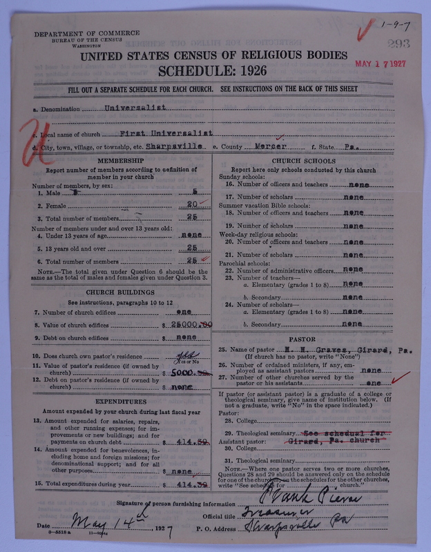 Scan of Universalist Church: 293