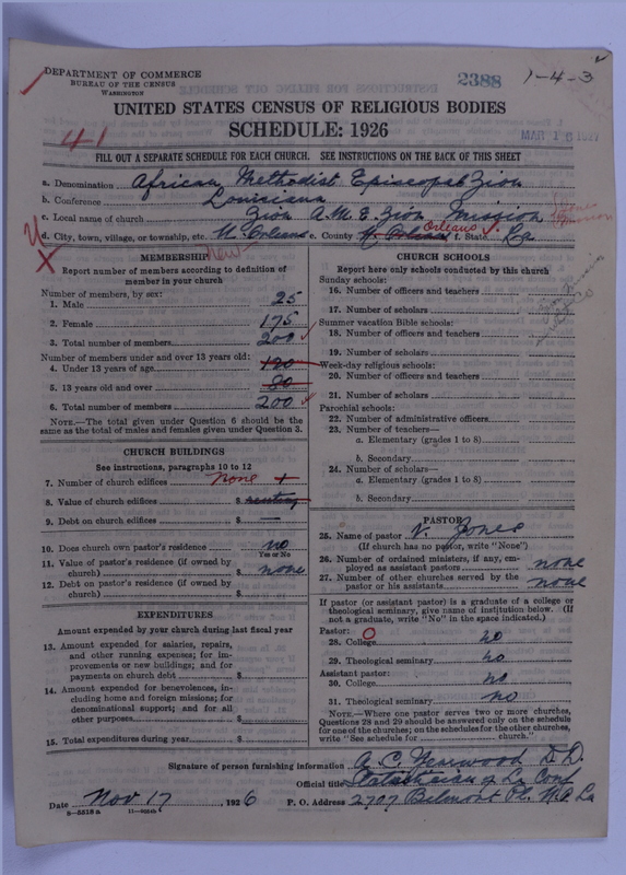 Scan of African Methodist Episcopal Zion Church: 2388