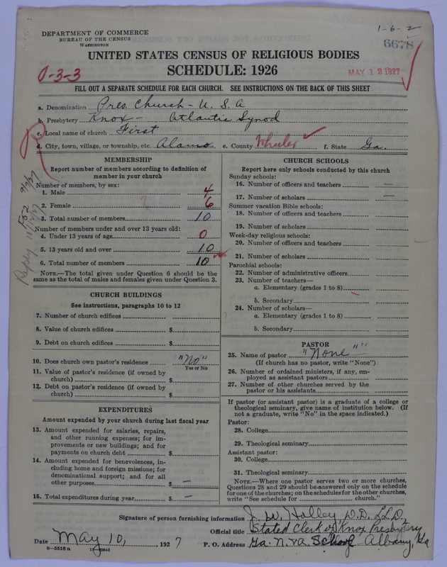 Scan of Presbyterian Church in the United States of America: 6678