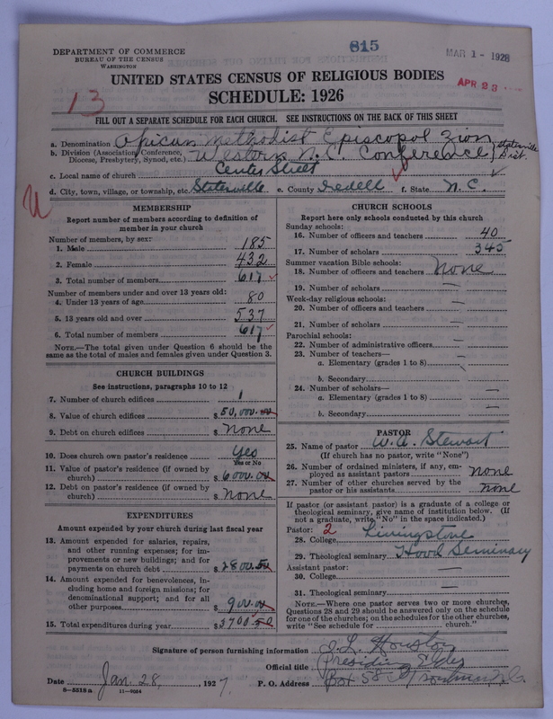 Scan of African Methodist Episcopal Zion Church: 815