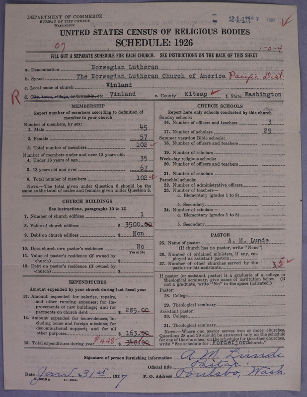 Scan of Norwegian Lutheran Church of America: 2444