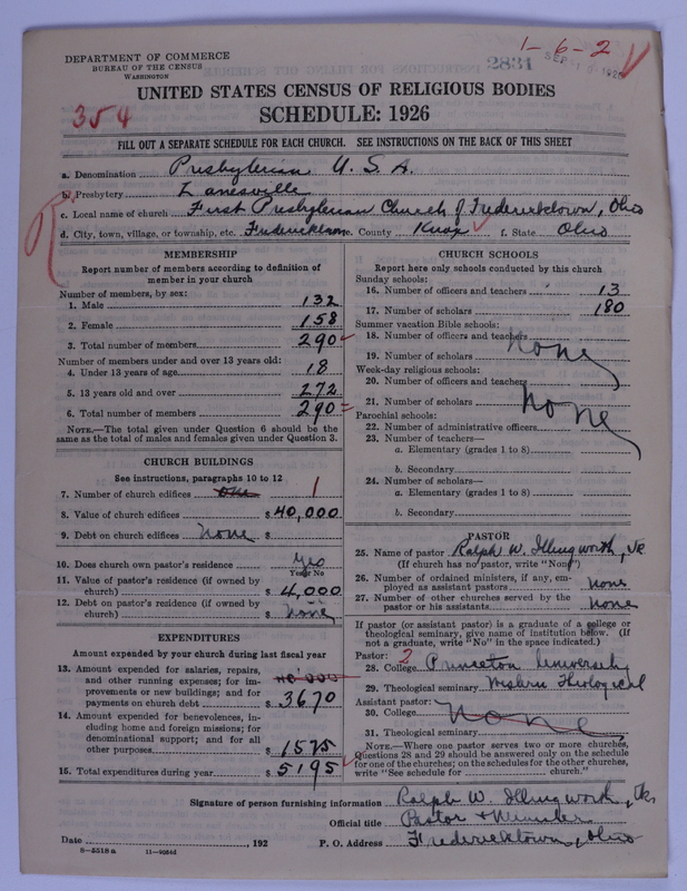 Scan of Presbyterian Church in the United States of America: 2831