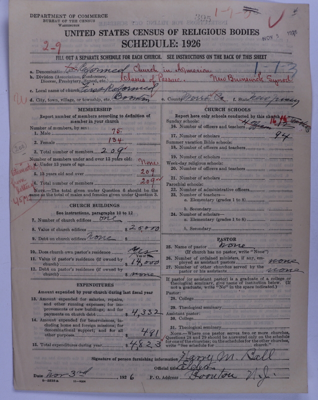 Scan of Reformed Church in America: 395