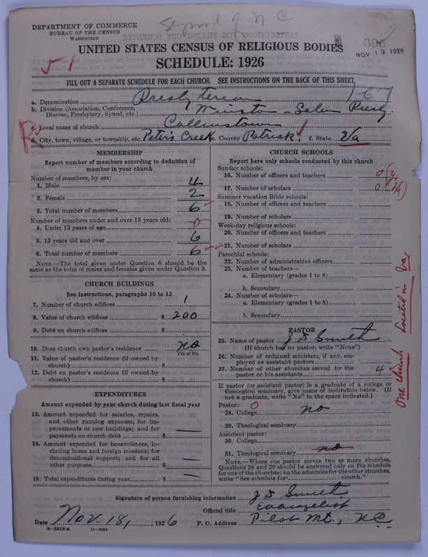 Scan of Presbyterian Church in the United States: 396
