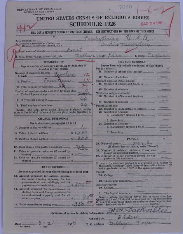 Scan of Presbyterian Church in the United States of America: 7600