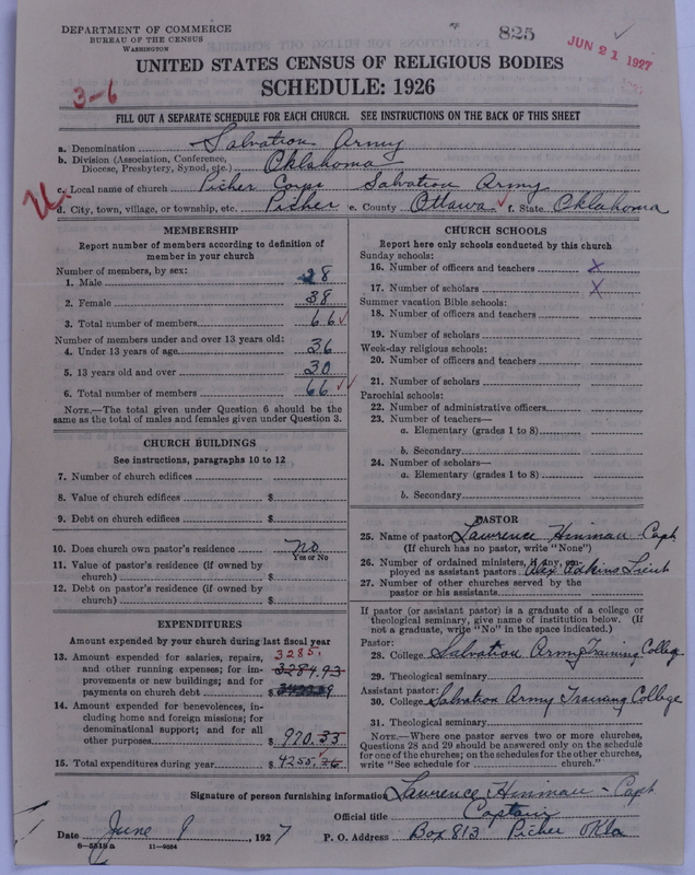 Scan of Salvation Army: 825