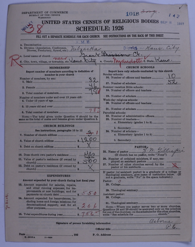 Scan of African Methodist Episcopal Church: 1018