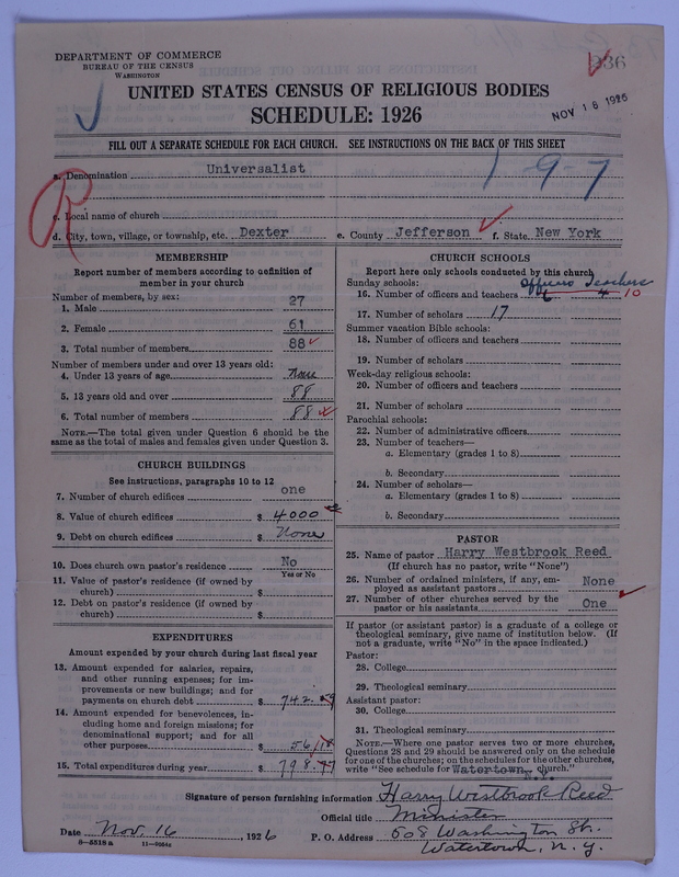 Scan of Universalist Church: 236