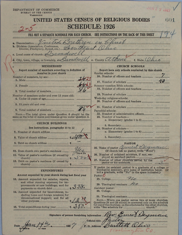 Scan of Church of the United Brethren in Christ: 601