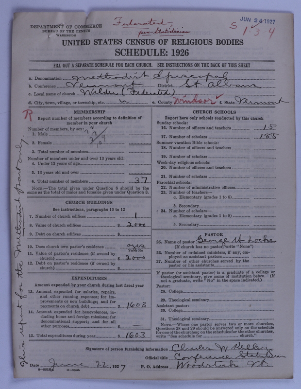 Scan of Federated Churches: 71