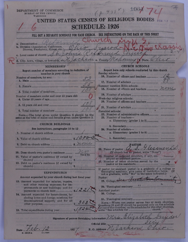 Scan of Reformed Church in the United States: 1064