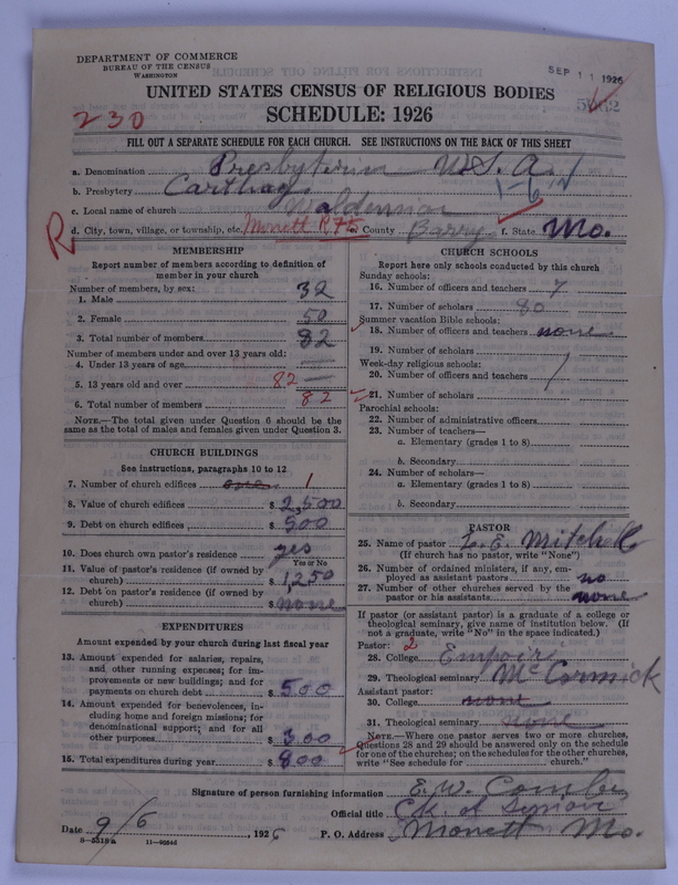 Scan of Presbyterian Church in the United States of America: 5062