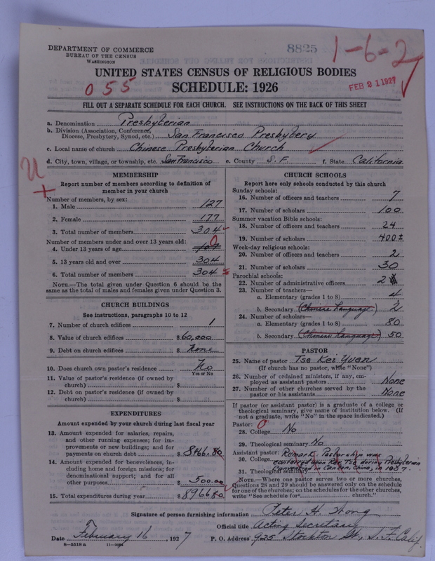 Scan of Presbyterian Church in the United States of America: 8825