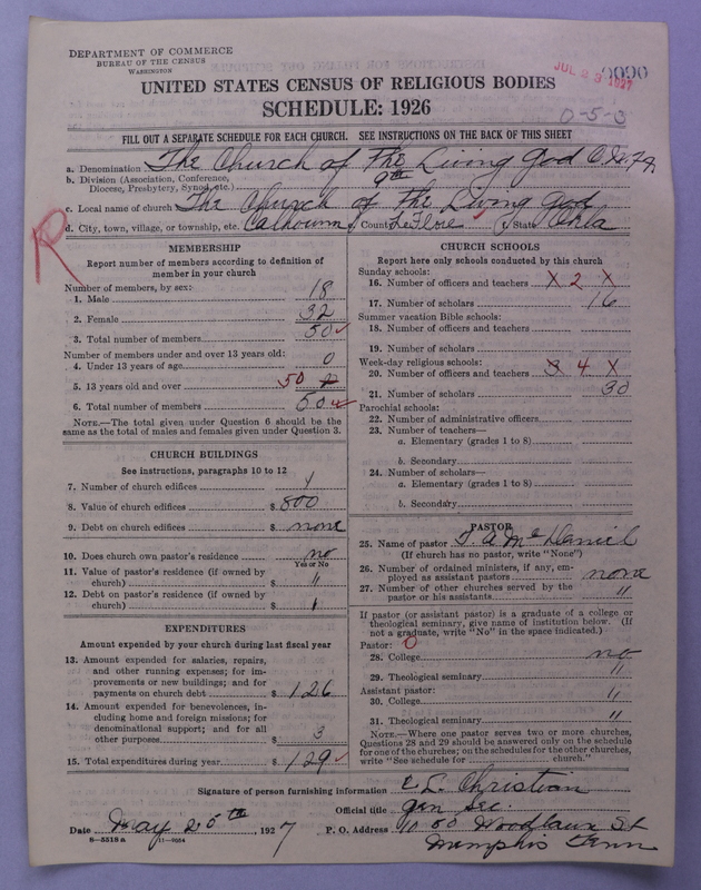 Scan of Church of the Living God, Christian Workers for Fellowship: 90