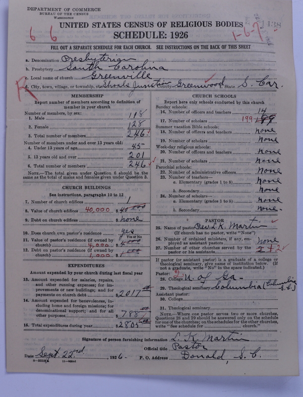 Scan of Presbyterian Church in the United States: 1438