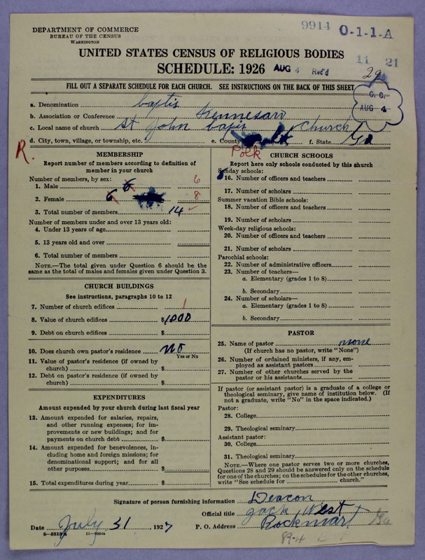 Scan of Negro Baptists: 9914