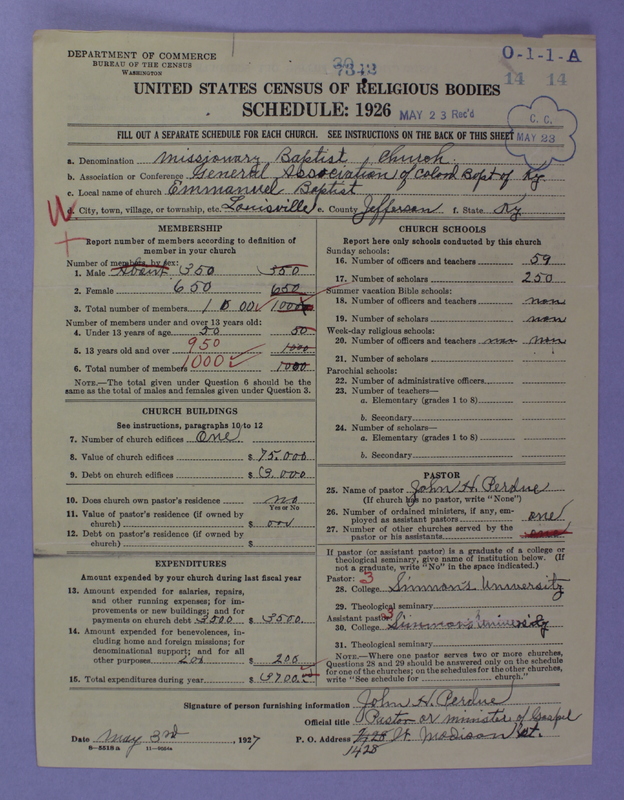 Scan of Negro Baptists: 7342