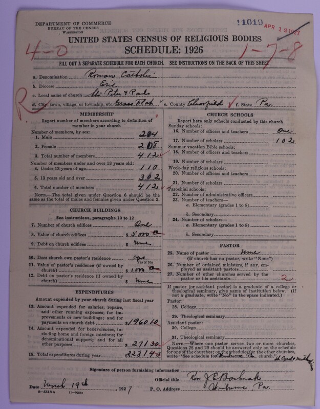 Scan of Roman Catholic Church: 11019