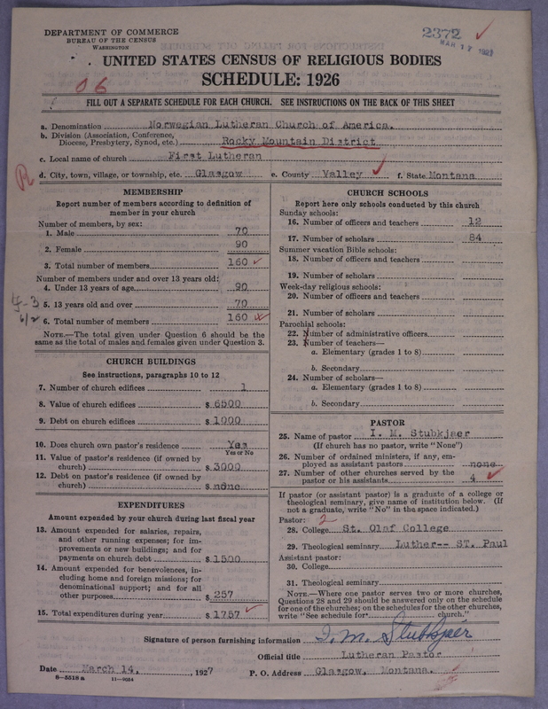 Scan of Norwegian Lutheran Church of America: 2372