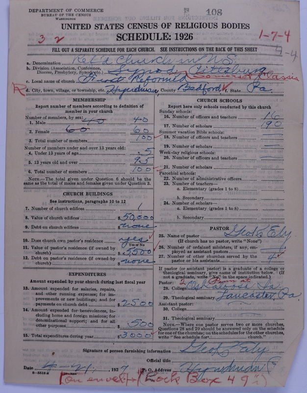Scan of Reformed Church in the United States: 108
