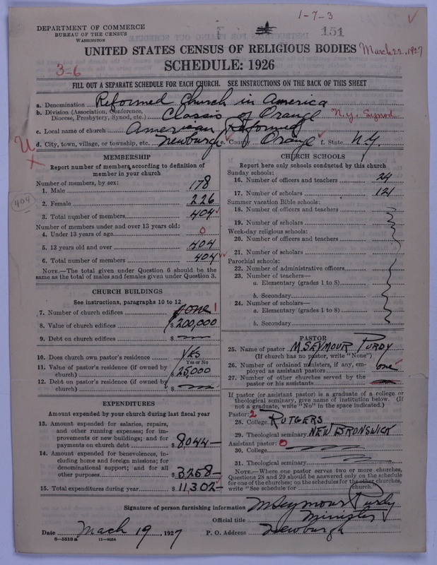 Scan of Reformed Church in America: 151