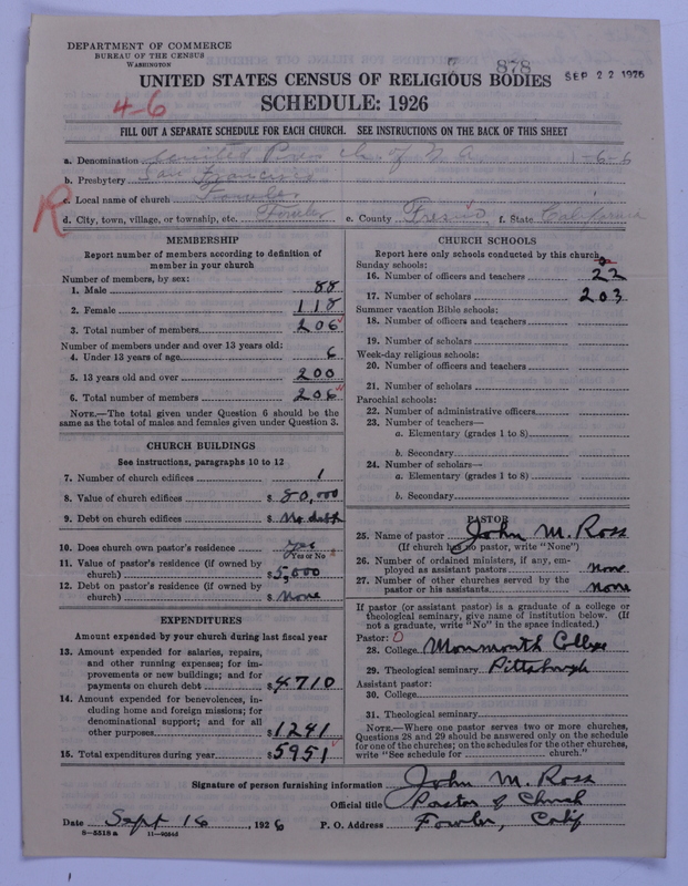 Scan of United Presbyterian Church of North America: 878
