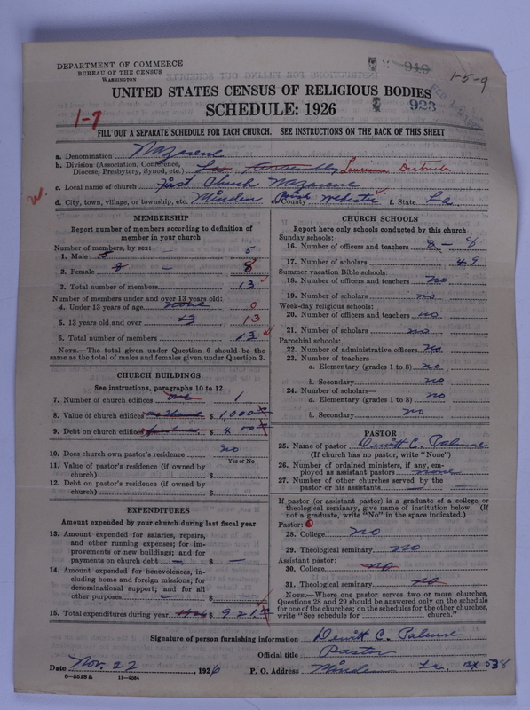 Scan of Church of the Nazarene: 923